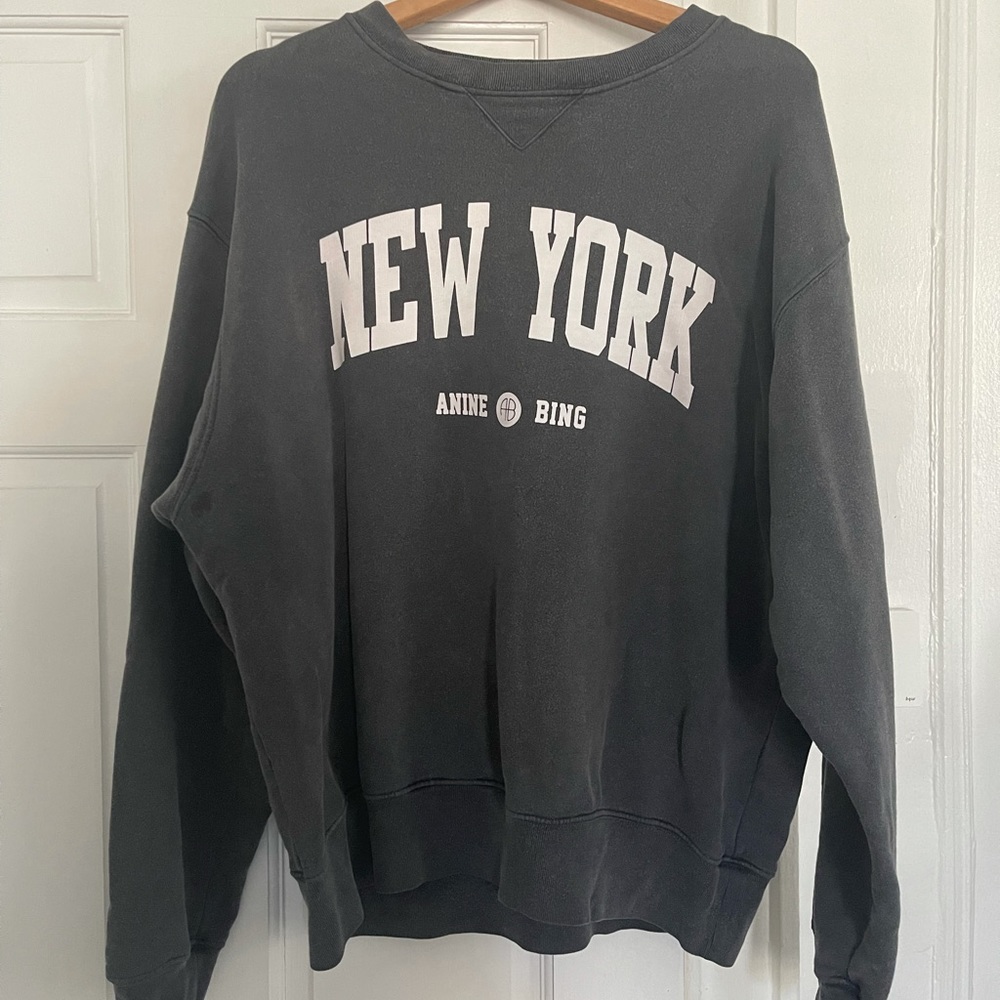 ANINE BING Ramona Printer Sweatshirt New York